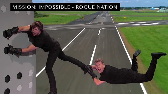 Tom Cruise Filmleri James Corden'la Birlikte Yeniden Canlandı