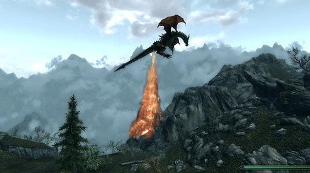 4. This Skyrim dragon, who is suffering from a lava diarrhoea.