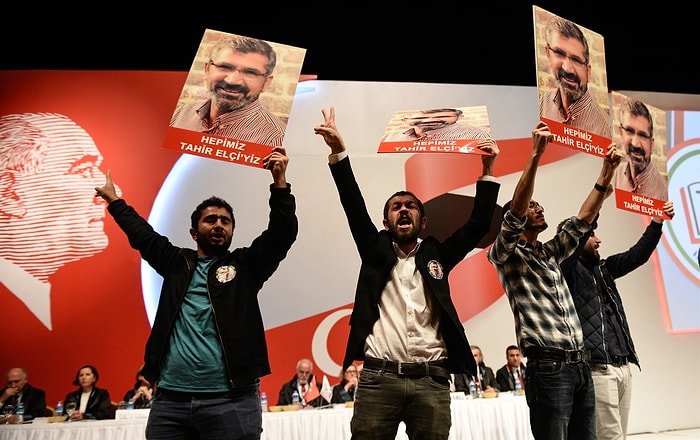 İstanbul Barosu Seçiminde Tahir Elçi Protestosu