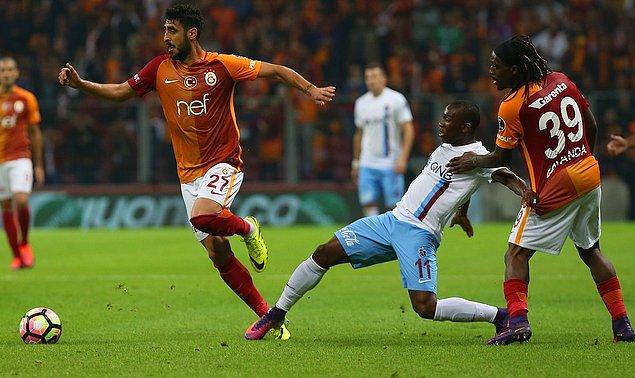Maçın ilk 45 dakikası Trabzonspor'un 1-0'lık üstünlüğüyle tamamlandı.