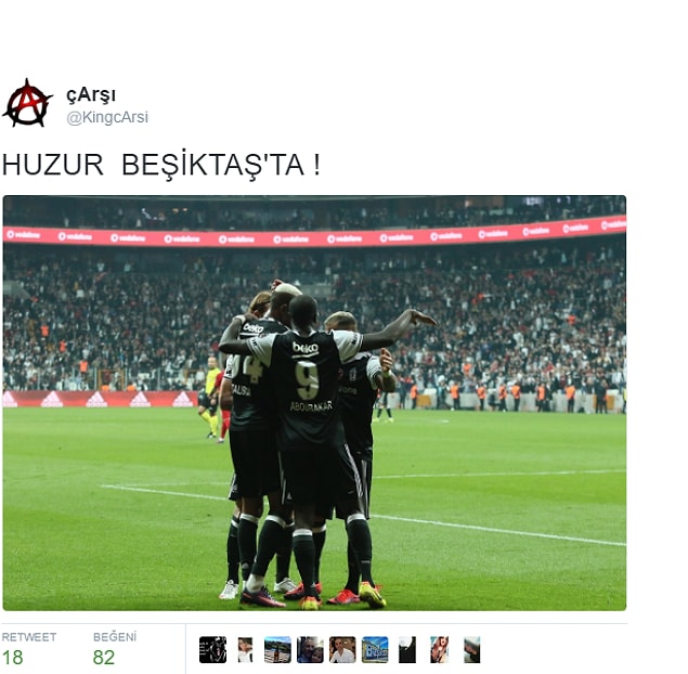 Galibiyete sevinenler;