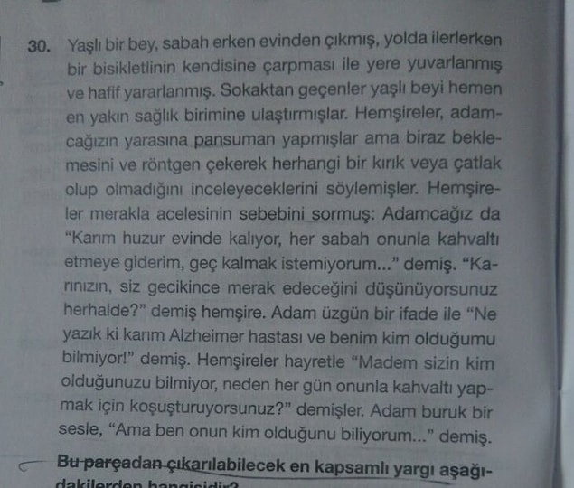 8. Benim bu sol taraf komple gitti. 😟