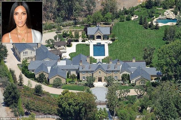 Jolie's house is less than 1 mile (2 kilometers) away from Kanye and Kim Kardashian-West's mansion.