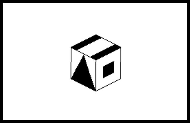 Which one is the opened version of this cube?