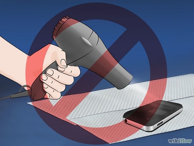 6. Telefonu kurutmak için saç kurutma makinesi kullanmayın!