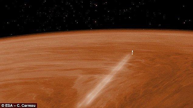 11. Venüs'ün orta bulut katmanında rüzgar saatte 724 km'ye ulaşabilen süper bir hızla uğuldar.