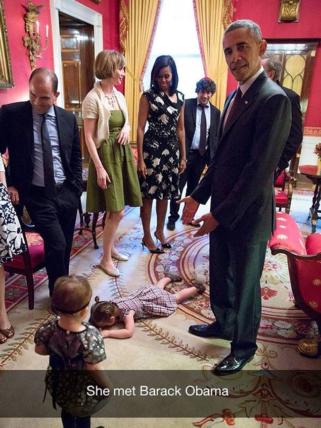 18. "Barack Obama ile tanıştı."