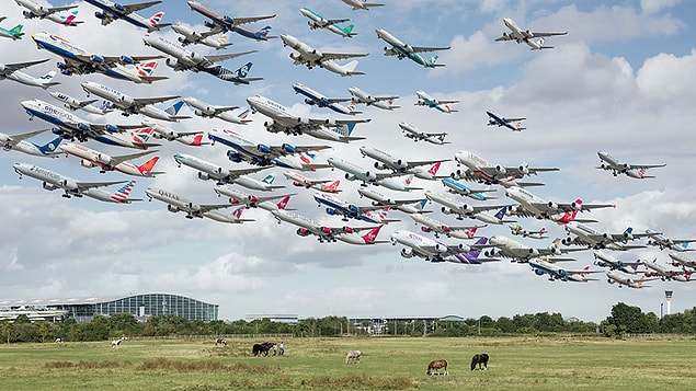 9. Londra Heathrow 5 numaralı terminal ve kule.