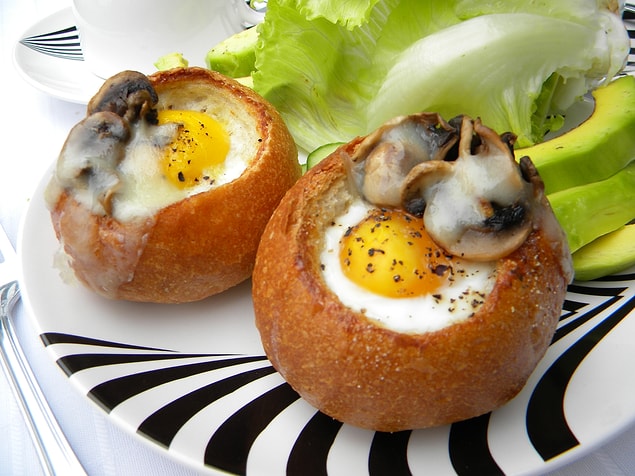 3. Çıtır ekmek ve löp yumurtanın uyumuna bakın.