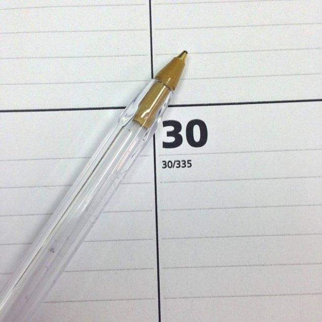 5. Tamamen tükenmiş tükenmez kalem.