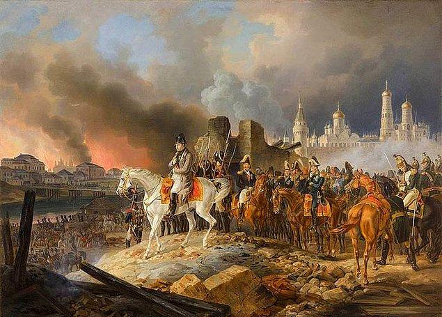 17. Rusya’yı işgal etmeye çalışırken Moskova’nın dörtte üçünün yanmasına neden oldu.