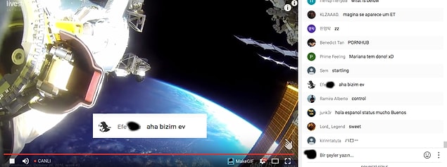 13. Uzaydan yapılan Dünya yayınında kendi evini görenler bile oldu. 😛 Yayına, Google Maps'miş gibi davranmasak iyiydi.