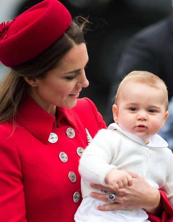 Middleton, 2013 yılında ilk çocuğu Prens George'u dünyaya getirdi.