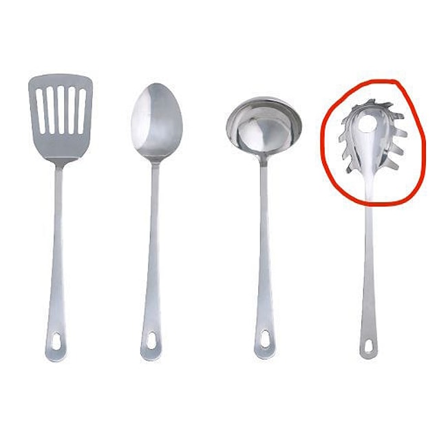 10. And the hole on your pasta spoon?