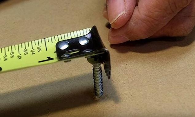 7. Ever notice the little hole at the end of a tape measure? Ever wonder what it’s for?