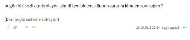 "Binlerce liranın zararını kimden soracağım?"