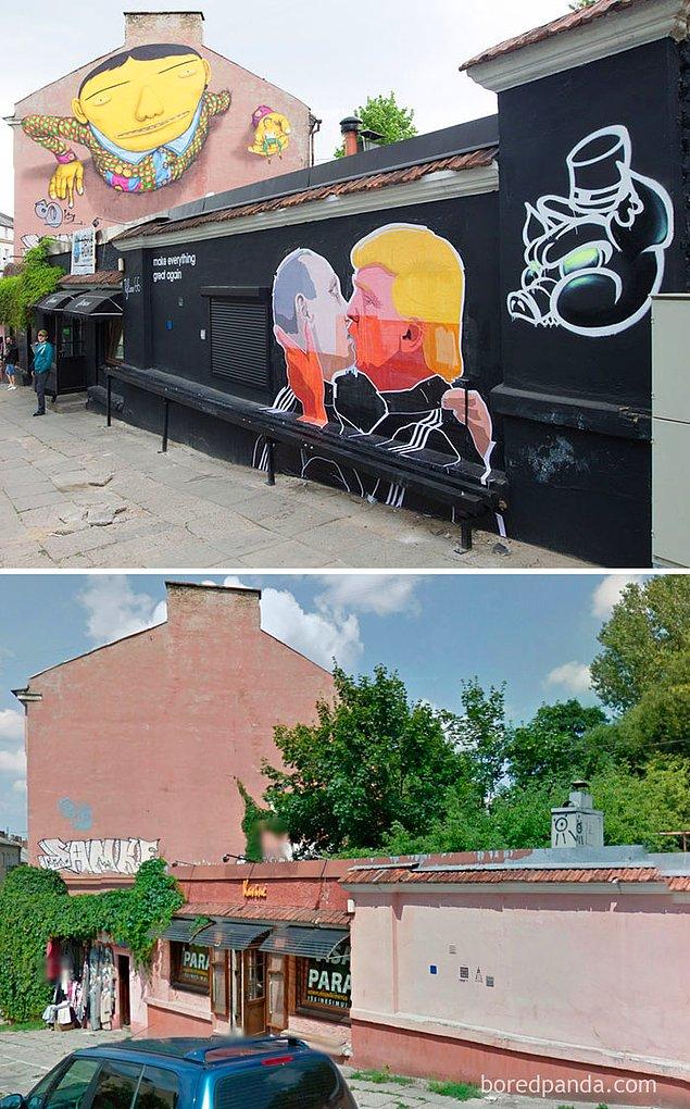 17. Putin ve Trump'ın Öpüşmesi, Vilnüs - Litvanya
