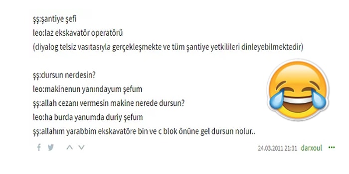 Şantiyede Yaşanmış ve Okudukça Sizi Dumur Etme Garantili 15 Komik Paylaşım