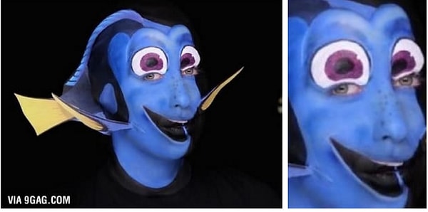 19. И в завершение костюм криповой Дори, который я теперь не могу развидеть