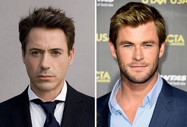 Роберт Дауни-младший + Крис Хемсворт