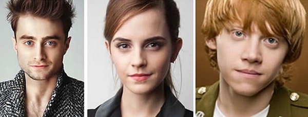 Дэниэл Рэдклифф + Эмма Уотсон + Руперт Гринт