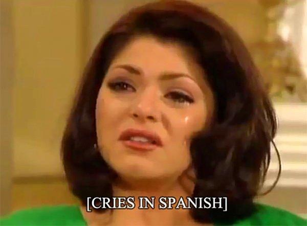 1. "İspanyolca ağlıyor"
