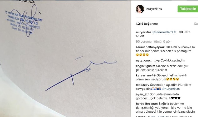 6. Rahatsızlığı nedeniyle zor günler geçiren Nur Yerlitaş, "İşte Benim Stilim" programı ile yaptığı anlaşmayı Instagram'ından paylaştı; hayranlarını sevindirdi.