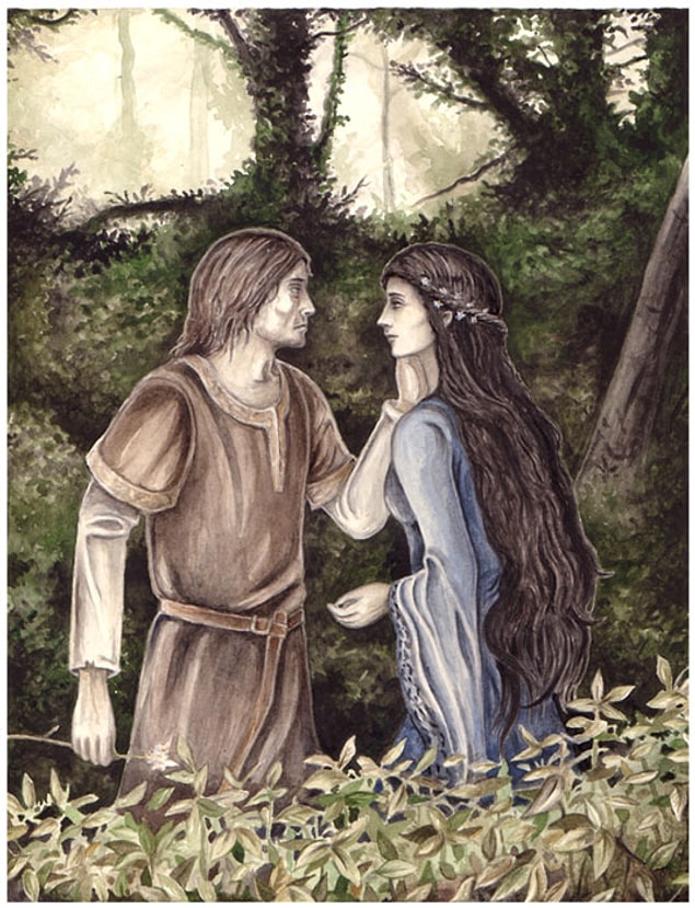 Bu zorlu göreve tereddütsüz atılan Beren’i, Luthien takip eder.