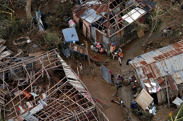 13. The first news from the Bahamas was that the trees were uprooted and that the electricity was cut off.