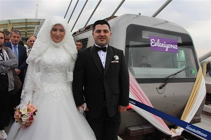 İlk Nikah Haliç Metrosu'nda Kıyıldı!