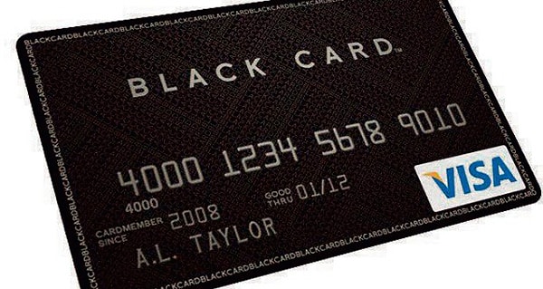 8. Visa Black Card