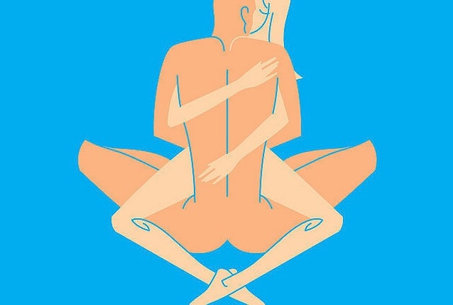8. What is the sex position where the couples are facing each other and the man's crossing his legs while the woman is crossing hers around the man's?