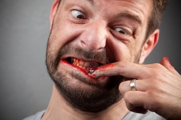 Dermatophagia means 'skin eating' in Ancient Greek