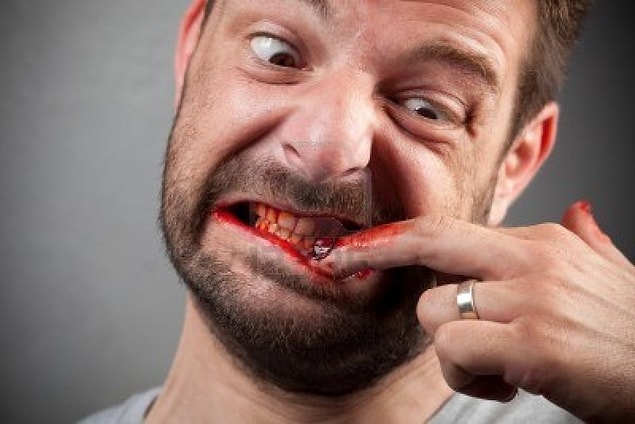 Dermatophagia means 'skin eating' in Ancient Greek