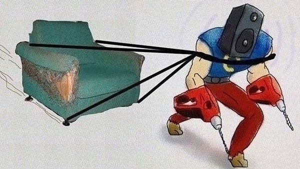 6. Потаскайте туда-сюда мебель в доме. Небольшой диван или кресло - идеальный вариант! И лишние килограммы сбросите, и с соседями все вопросы решите 😉👌