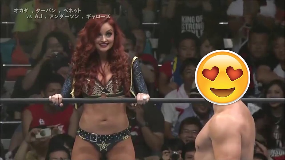 Amerikan Güreşçilerinin Aklını Karıştıran Güzel Kadın