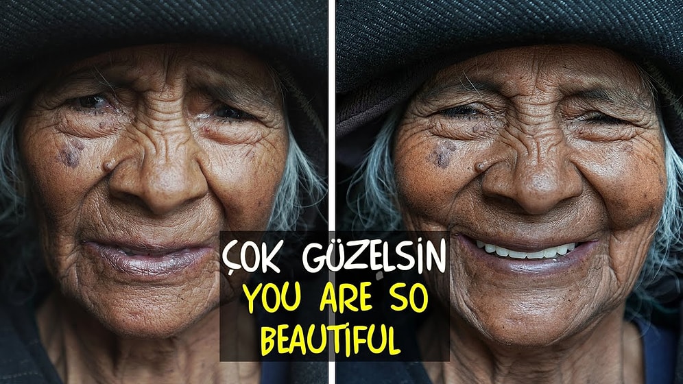 Фото разных женщин мира до и после фразы "Вы очень красивая!"