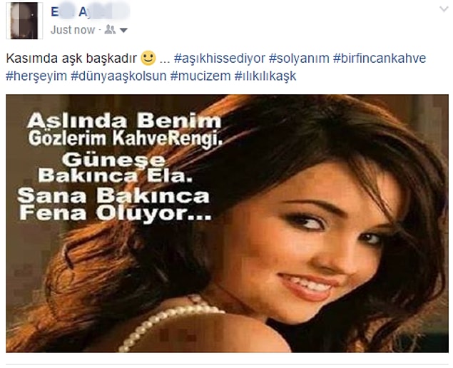 1. Okuyunca insanı bir kilo şeker yemiş gibi bayan romantik Facebook iletileri
