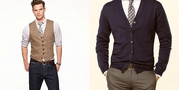 2. То же самое можно сказать о жилетке и кардигане