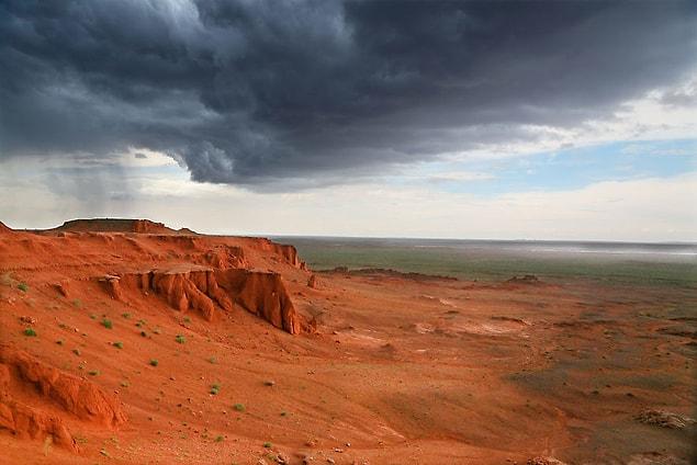 16. Storm At The Red Cliff, Mongolia