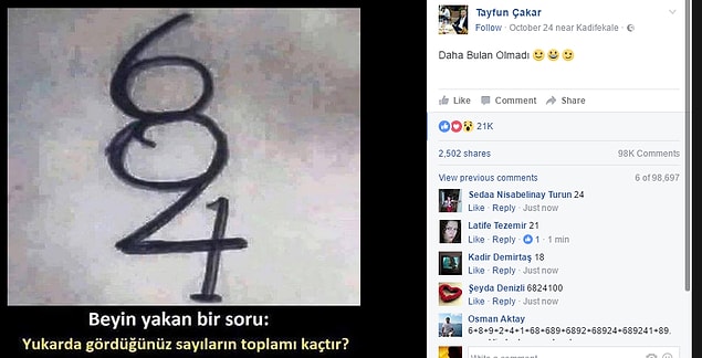 Ve aynı zamanda birbirinden farklı birçok cevap.
