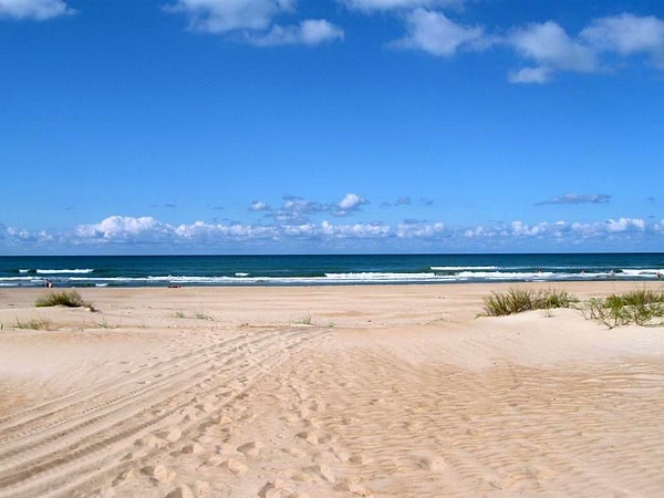 9. На таком пляже можно поваляться в...