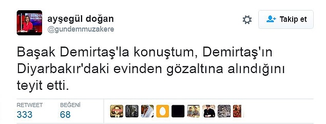 Demirtaş da Yüksekdağ ile aynı gerekçeyle gözaltına alındı