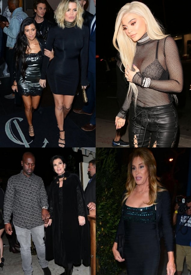 Rob Kardashian hariç tüm aile üyeleri yanındaydı.