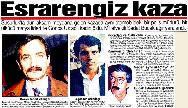 Susurluk Kazası - 3 Kasım 1996