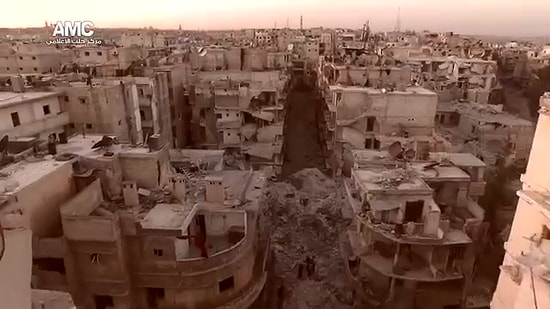 Halep'teki Yıkımın Boyutu Drone ile Görüntülendi!