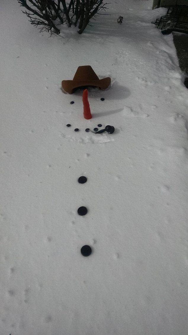 8. Too lazy to make a snowman...