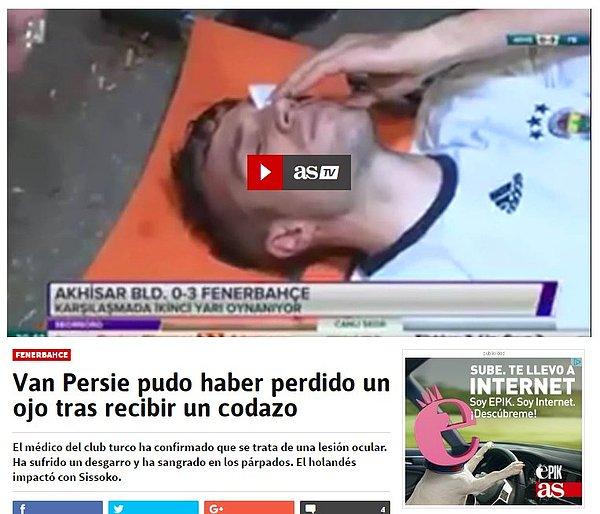 AS: "Van Persie gözünü kaybetmiş olabilir"
