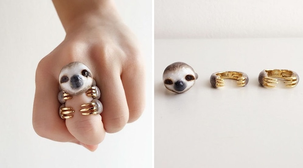 Модные тройные кольца, превращающиеся в зверят прямо на пальце