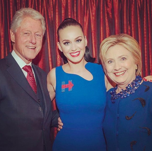 10. Hillary Clinton hanging out with Katy Perry!